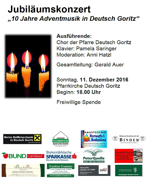 Jubiläumskonzert 2016